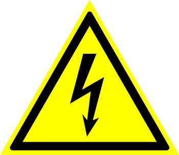 W08 внимание! опасность поражения электрическим током (пластик, сторона 150 мм) - Знаки безопасности - Предупреждающие знаки - Магазин охраны труда Протекторшоп